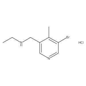 [(5-Bromo-4-methylpyridin-3-yl)methyl](ethyl)amine hydrochloride结构式