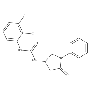1-(2,3-Dichlorophenyl)-3-(5-oxo-1-phenylpyrrolidin-3-yl)urea Structure