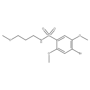 [(4-Bromo-2,5-dimethoxyphenyl)sulfonyl](3-methoxypropyl)amine结构式