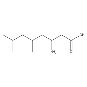 Octanoic acid, 3-amino-5,7-dimethyl- Structure