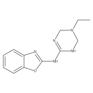 N-(5-ethyl-1,4,5,6-tetrahydro-1,3,5-triazin-2-yl)-1,3-benzoxazol-2-amine Structure