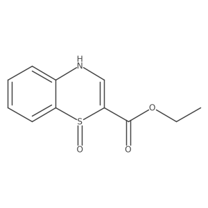 Ethyl 4H-benzo[b][1,4]thiazine-2-carboxylate 1-oxide结构式