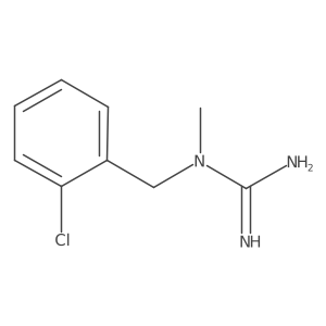 N-[(2-Chlorophenyl)methyl]-N-methylguanidine结构式
