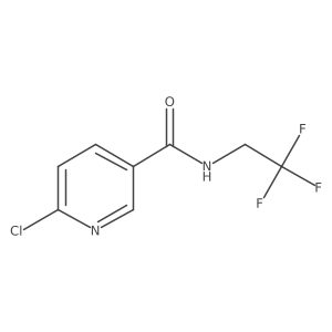 6-chloro-N-(2,2,2-trifluoroethyl)nicotine amide Structure