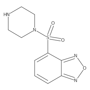 4-(Piperazin-1-ylsulfonyl)-2,1,3-benzoxadiazole结构式