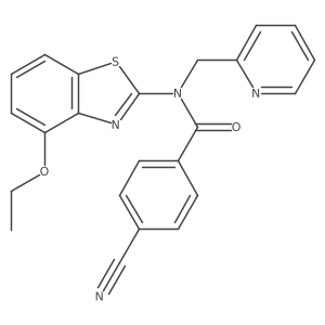 4-cyano-N-(4-ethoxybenzo[d]thiazol-2-yl)-N-(pyridin-2-ylmethyl)benzamide Structure