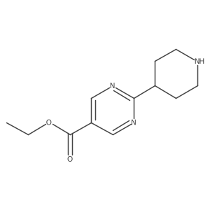 Ethyl 2-(piperidin-4-yl)pyrimidine-5-carboxylate结构式