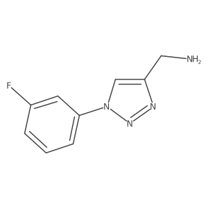 (1-(3-Fluorophenyl)-1H-1,2,3-triazol-4-YL)methanamine Structure