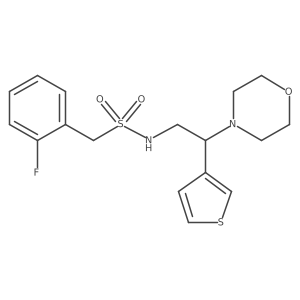 1-(2-fluorophenyl)-N-(2-morpholino-2-(thiophen-3-yl)ethyl)methanesulfonamide Structure