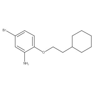 5-Bromo-2-(2-cyclohexylethoxy)aniline结构式