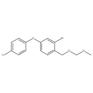 2-Bromo-4-(4-chlorophenoxy)-1-(methoxymethoxymethyl)benzene Structure