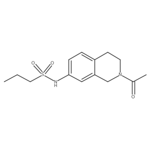 N-(2-acetyl-1,2,3,4-tetrahydroisoquinolin-7-yl)propane-1-sulfonamide Structure