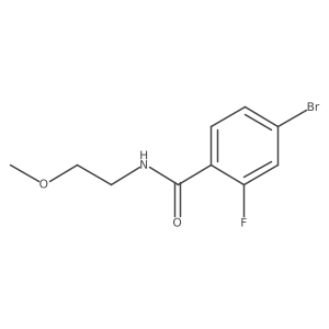 4-bromo-2-fluoro-N-(2-methoxyethyl)benzamide Structure