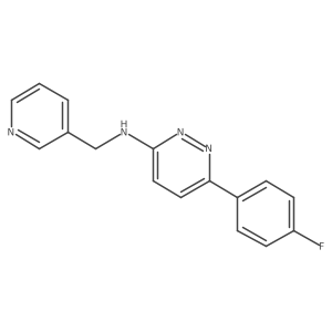 6-(4-fluorophenyl)-N-(pyridin-3-ylmethyl)pyridazin-3-amine结构式