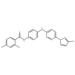 2,4-dimethyl-N-(4-{[6-(3-methyl-1H-pyrazol-1-yl)pyridazin-3-yl]amino}phenyl)benzamide Structure