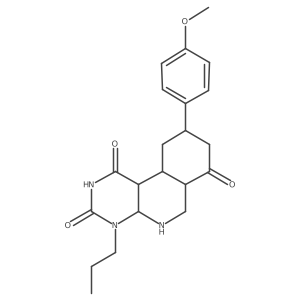 9-(4-methoxyphenyl)-4-propyl-5,6,6a,8,9,10,10a,10b-octahydro-4aH-pyrimido[4,5-c]isoquinoline-1,3,7-trione Structure