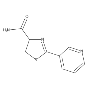 4,5-Dihydro-2-(3-pyridinyl)-4-thiazolecarboxamide Structure