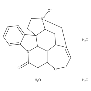 Strychnine-N-oxide trihydrate结构式