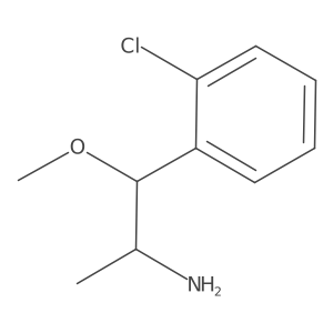 1-(2-Chlorophenyl)-1-methoxypropan-2-amine结构式