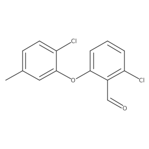 2-Chloro-6-(2-chloro-5-methylphenoxy)benzaldehyde结构式