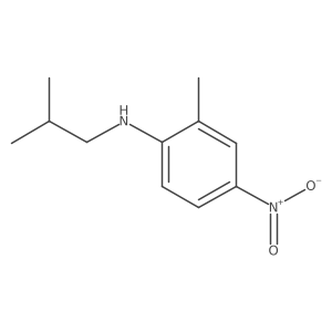2-methyl-N-(2-methylpropyl)-4-nitroaniline结构式