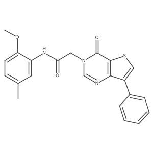 N-(2-methoxy-5-methylphenyl)-2-(4-oxo-7-phenylthieno[3,2-d]pyrimidin-3(4H)-yl)acetamide Structure