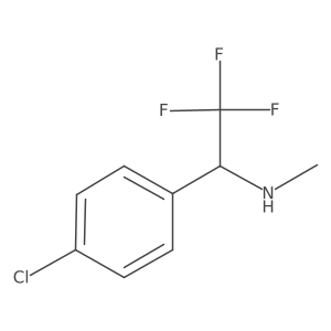 [1-(4-Chlorophenyl)-2,2,2-trifluoroethyl](methyl)amine结构式