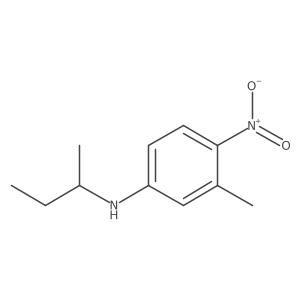 N-(Butan-2-yl)-3-methyl-4-nitroaniline结构式