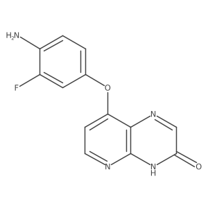 8-(4-amino-3-fluorophenoxy)pyrido[2,3-b]pyrazin-3(4H)-one Structure