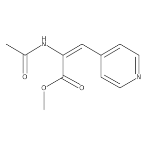 2-Propenoic acid, 2-(acetylamino)-3-(4-pyridinyl)-, methyl ester, (Z)-结构式