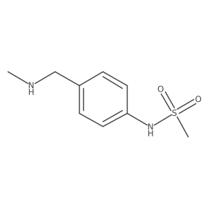 N-(4-((methylamino)methyl)phenyl)methanesulfonamide结构式