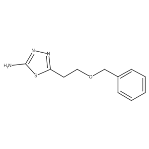 2-Amino-5-[2-(benzyloxy)ethyl]-1,3,4-thiadiazole Structure