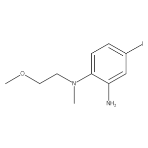 4-iodo-N1-(2-methoxyethyl)-N1-methylbenzene-1,2-diamine结构式