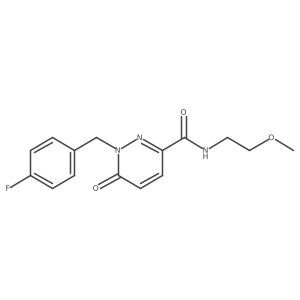 1-(4-fluorobenzyl)-N-(2-methoxyethyl)-6-oxo-1,6-dihydropyridazine-3-carboxamide结构式