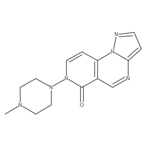 7-(4-methylpiperazin-1-yl)pyrazolo[1,5-a]pyrido[3,4-e]pyrimidin-6(7H)-one Structure