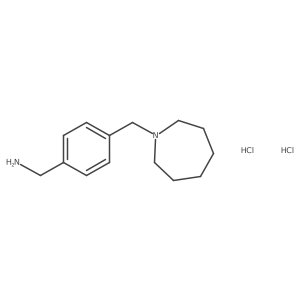 (4-(Azepan-1-ylmethyl)phenyl)methanamine 2hcl Structure