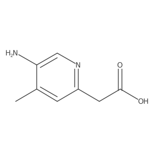 2-(5-Amino-4-methylpyridin-2-yl)acetic acid结构式
