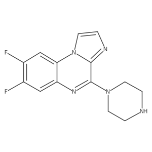 7,8-Difluoro-4-(1-piperazinyl)imidazo[1,2-a]quinoxaline Structure
