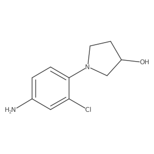 1-(4-Amino-2-chlorophenyl)pyrrolidin-3-ol结构式