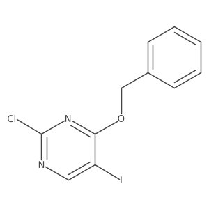 2-Chloro-5-iodo-4-(phenylmethoxy)pyrimidine结构式