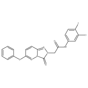 N-(3-chloro-4-fluorophenyl)-2-(3-oxo-6-(phenylthio)-[1,2,4]triazolo[4,3-b]pyridazin-2(3H)-yl)acetamide Structure