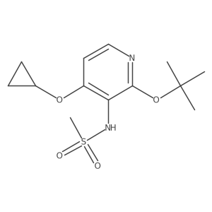 N-(2-Tert-butoxy-4-cyclopropoxypyridin-3-YL)methanesulfonamide结构式