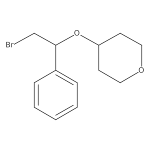 4-(2-Bromo-1-phenylethoxy)tetrahydro-2h-pyran Structure