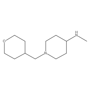 N-methyl-1-((tetrahydro-2H-pyran-4-yl)methyl)piperidin-4-amine Structure