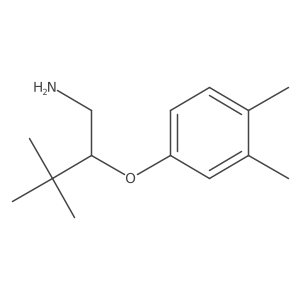 1-Butanamine, 2-(3,4-dimethylphenoxy)-3,3-dimethyl-结构式