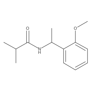 N-[1-(2-methoxyphenyl)ethyl]-2-methylpropanamide结构式
