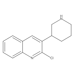 2-Chloro-3-(piperidin-3-yl)quinoline Structure