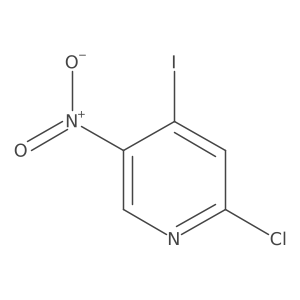2-Chloro-4-iodo-5-nitropyridine Structure
