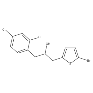 2-Thiopheneethanol, 5-bromo-I+/--[(2,4-dichlorophenyl)methyl]- Structure