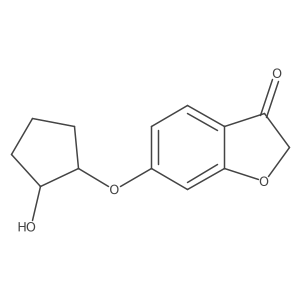 3(2H)-Benzofuranone, 6-[(2-hydroxycyclopentyl)oxy]- Structure